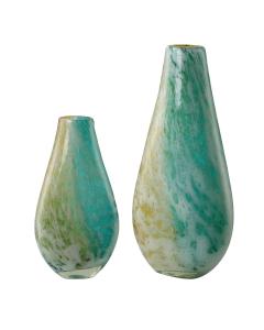 High Tide Glass Vases, Set of 2