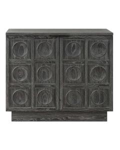 Shelby 2 Door Ebony Stained Cabinet