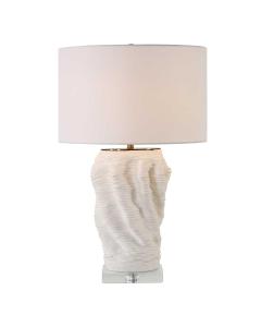 Stratified White Table Lamp