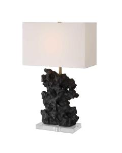 Basalt Black Stone Table Lamp