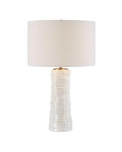 Pavlova Glossy White Table Lamp