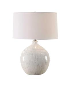 Dribble White Glaze Table Lamp