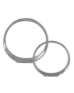  Orbits Nickel Ring Sculptures, S/2