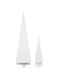  Great Pyramids Sculpture In White, S/2