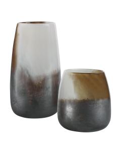  Desert Wind Glass Vases, S/2