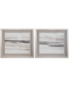  Neutral Landscape Framed Prints, Set/2