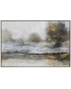  Gilt Misty Landscape Framed Print