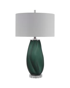  Esmeralda Green Glass Table Lamp