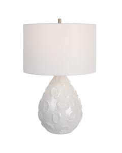  Loop White Glaze Table Lamp