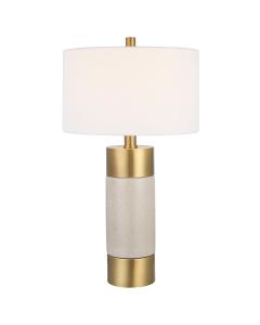  Adelia Ivory & Brass Table Lamp