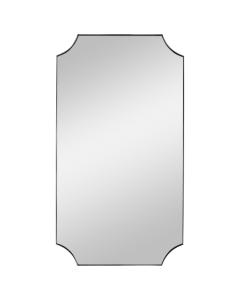  Lennox Nickel Scalloped Corner Mirror
