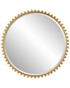  Taza Gold Round Mirror