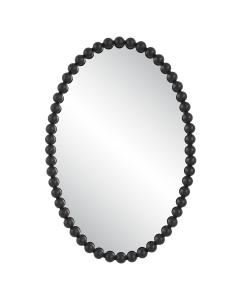  Serna Black Oval Mirror