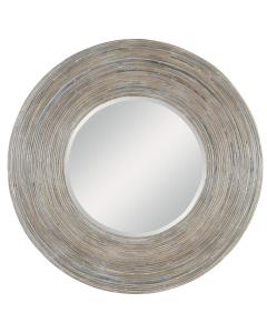  Vortex White Washed Round Mirror