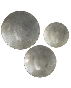 Aitana Metal Wall Decor - Silver, S/3