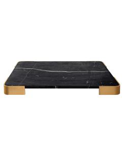 Elevated Tray/Plateau - Black Marble Large
