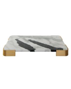 Elevated Tray/Plateau - Panda Marble Medium