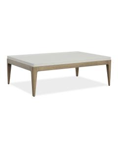 White Linen Coffee Table