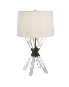 Double Cross Table Lamp - Manmade Quartz